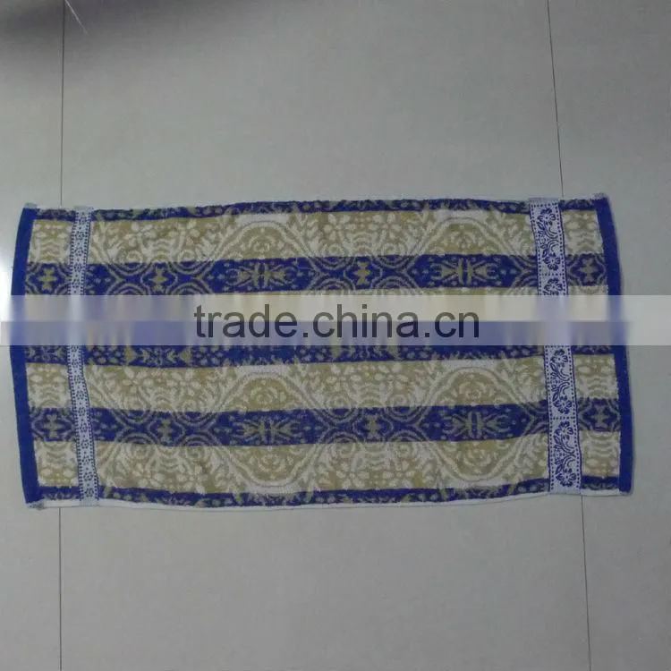 Square Yarn Dyed jacquard Customized kids face towels