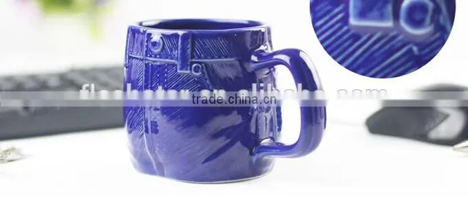 Creative jeans shape ceramic mug