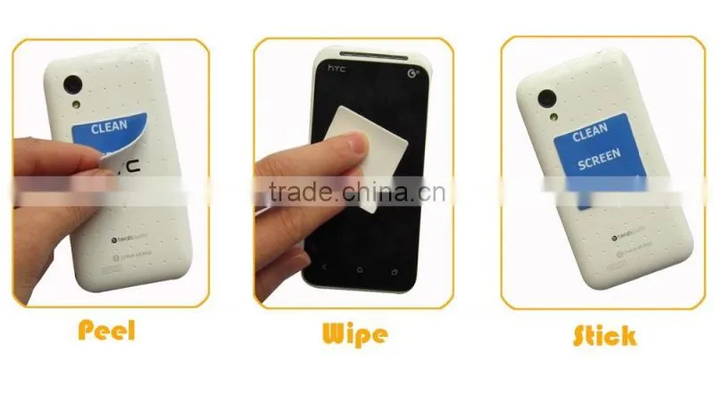 microfiber sticky mobile cellphone cleaner sticker