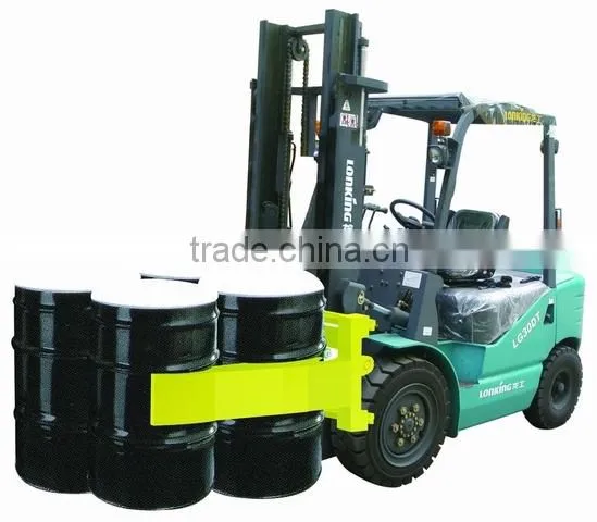 four forklift oil drum clamps