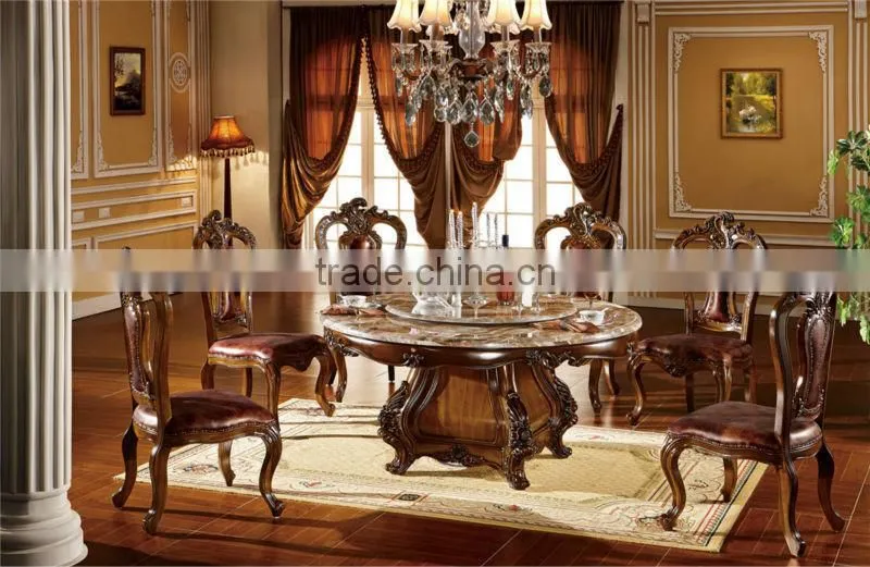 round dining table with 6 chairs,teak wood dining table and chair