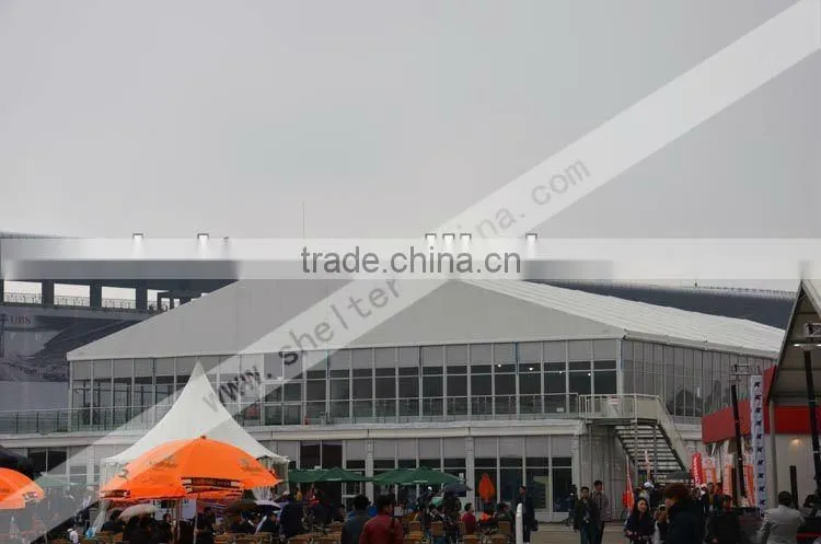 double deck event tent for public food party