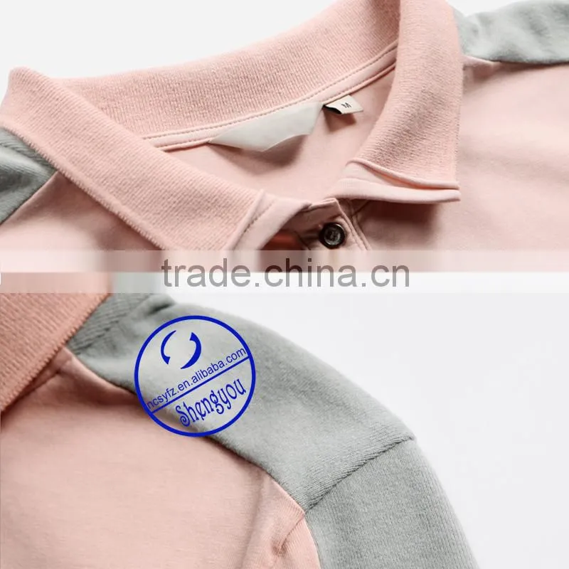 high quality 100 cotton plain polo t shirt for women