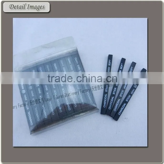 Black Wooden Square HB Pencil
