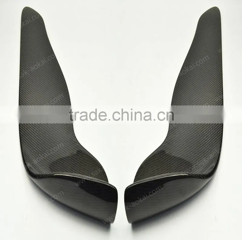 universal car front lip spoiler carbon fiber front spoiler(pair)