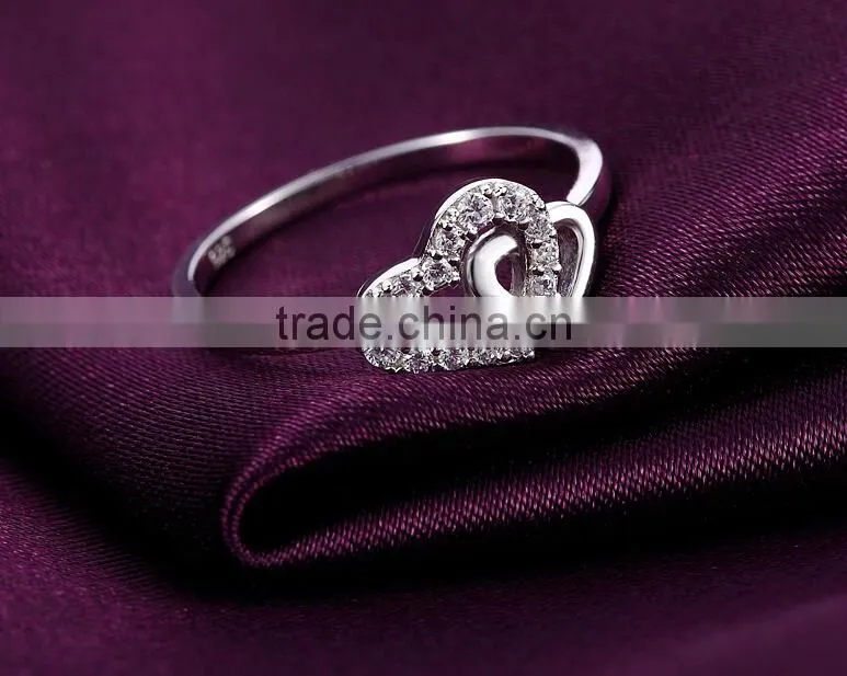 Fashion sterling silver spinel halo engagement ring