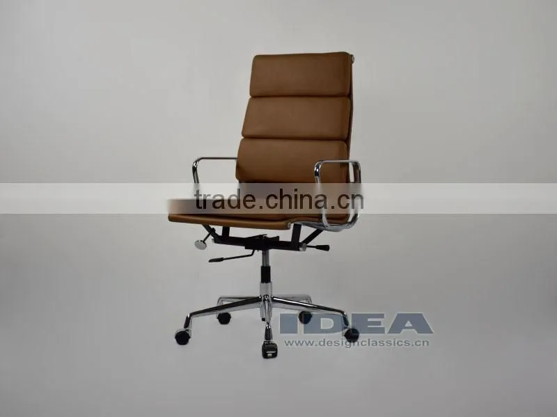 Replica EA219 Charles Office Chair - Tan Color Genuine Leather