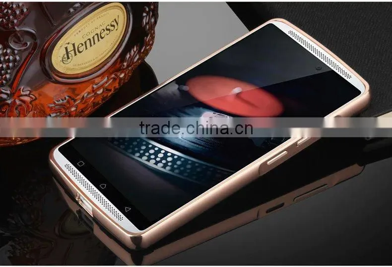 High Quality Metal Aluminum Bumper Mirror Cell Phone Back Cover Case For Lenovo K4