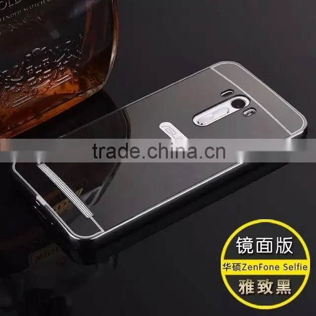 Hot Sale For Asus Zenfone 5 ZE551ML ZE500KL ZE550KL ZD551KL Aluminum Alloy Frame Mirror Acrylic Plastic Back Cover Case