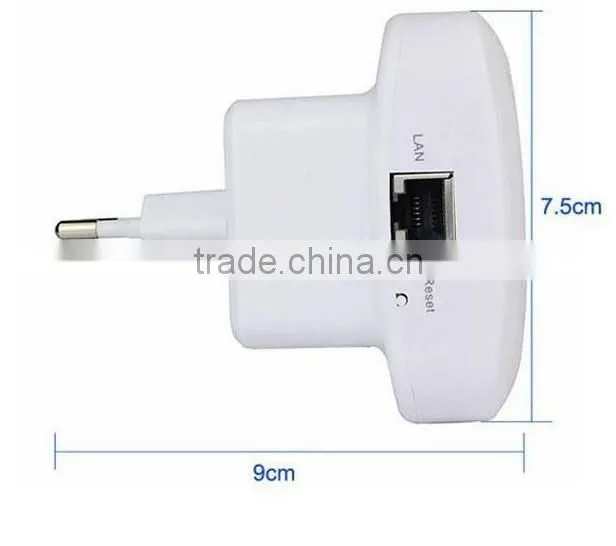 Wireless N Wifi Repeater 802.11N/B/G Network Router Range 300Mbps signal Antennas booster wifi repeater 220v