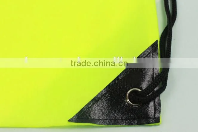 Promotion custom printed candy colors drawstring rucksack made in china