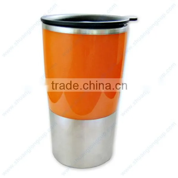 14 oz two tone stainless steel thermos Coffee mugs