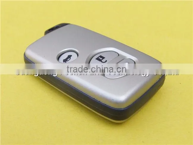Uncut valet key 3 buttons smart card key fob for Toyota Highlander RAV4 car