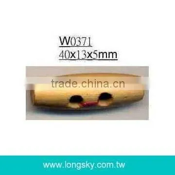 (#W0373) fashion one hole wooden toggle for winter coat