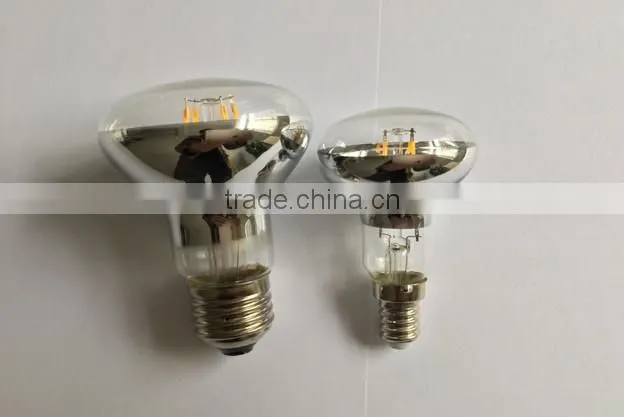 4w E27 E14 R63 mirror led filament bulb 2200K