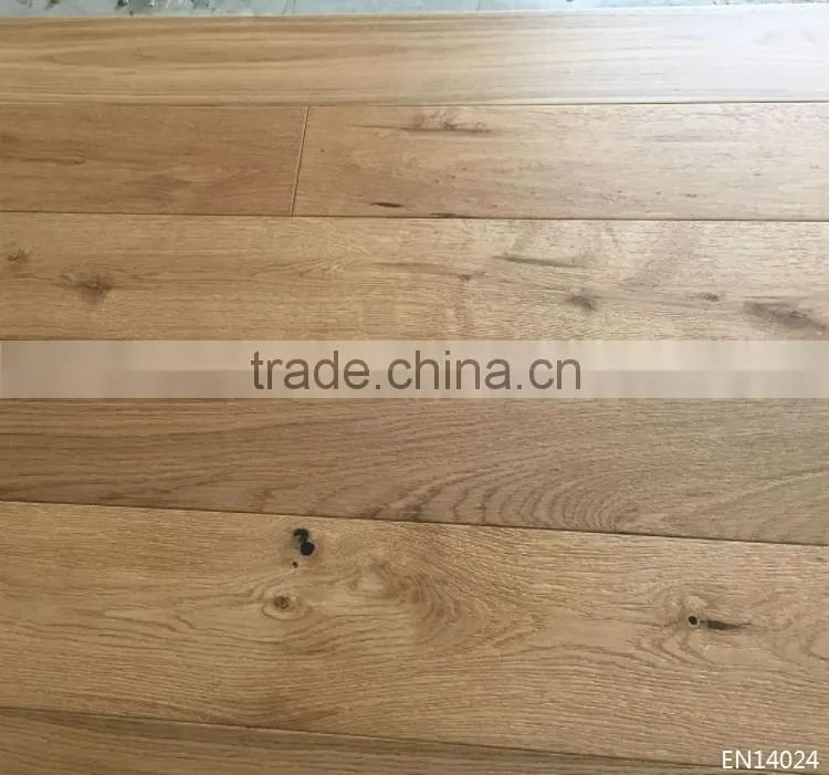 Antique Dark Smoked White Oak Wood Parquet Flooring