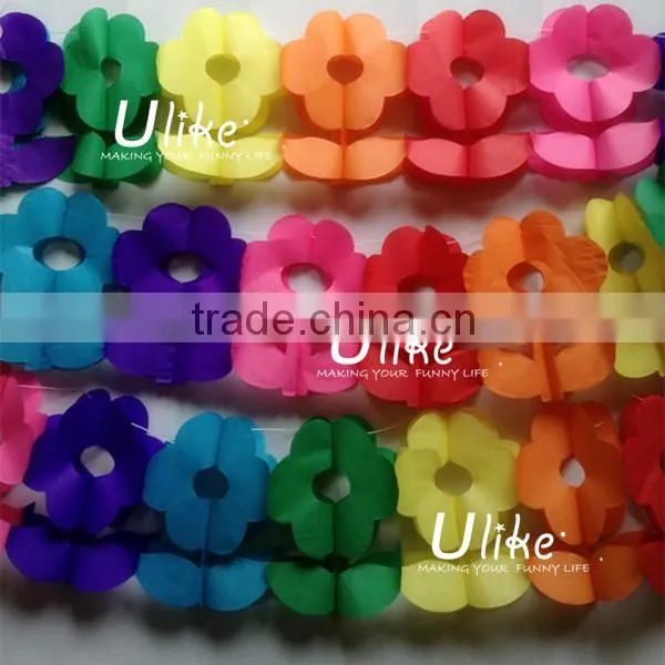 New Birds party garland paper decoration tissue bear honeycomb paper garland