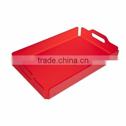 high polish customized acrylic trays wholesale/acrylic serving tray/acrylic tray for food and cosmetic