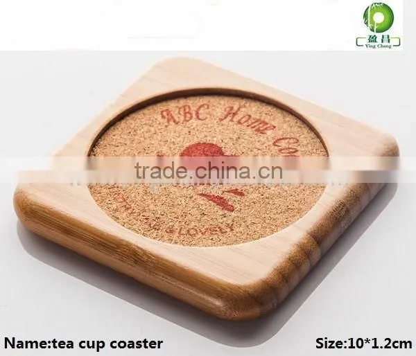 bamboo coffee cup coaster
