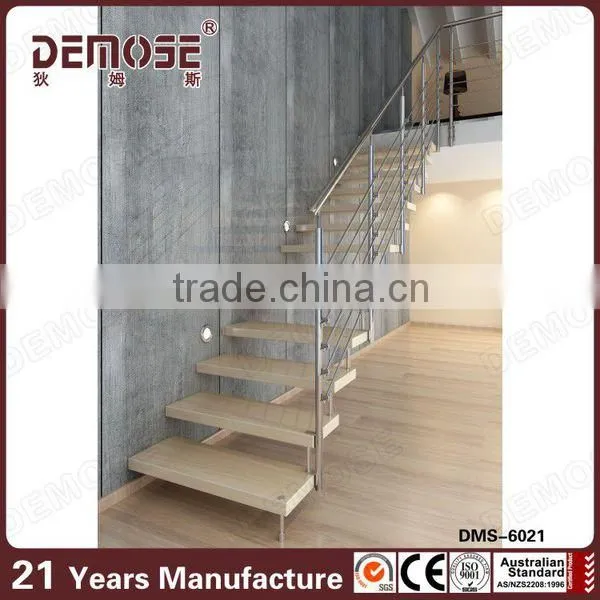 floating stairs with steel stringer