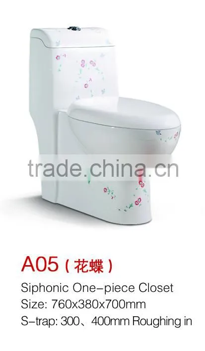 GC-A05 Easy to clean Nano-glaze Siphonic One Piece Toilet Of Sanitary Ware Items