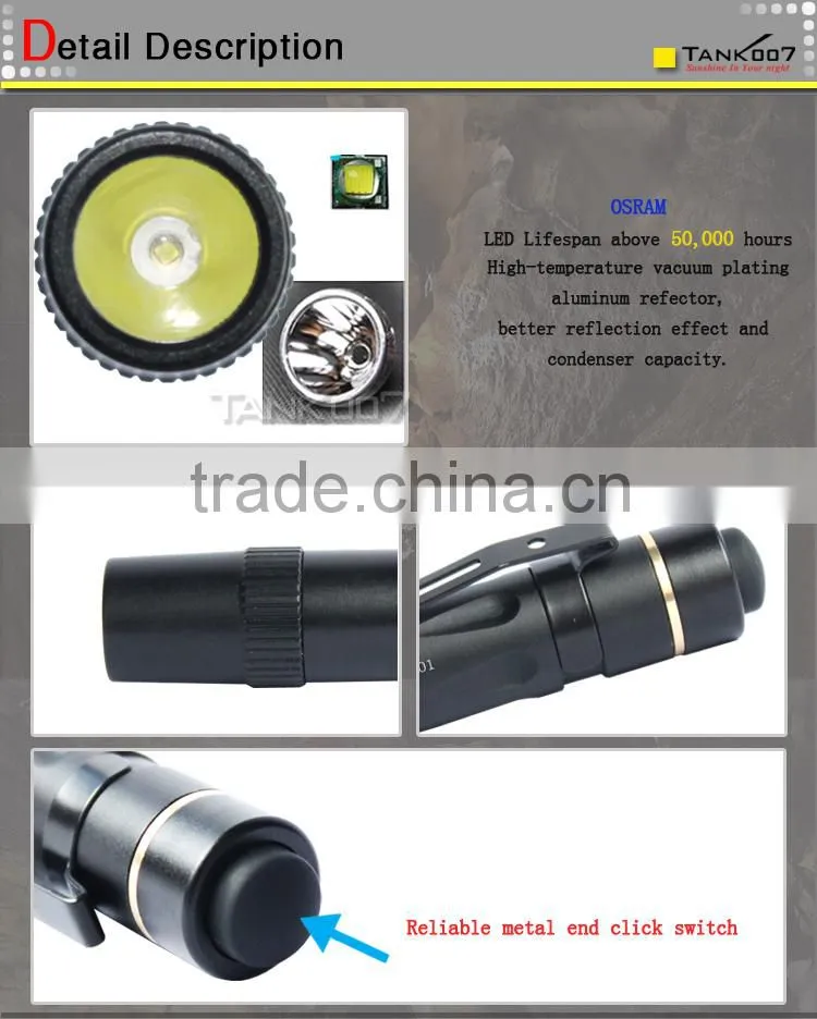 led flashlight green key holder flashlight mini pen lamp