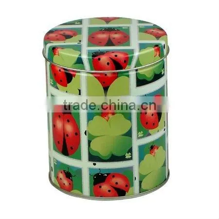 Hot sale Round Design Classic Candy Tin Box/Tins for food packaging
