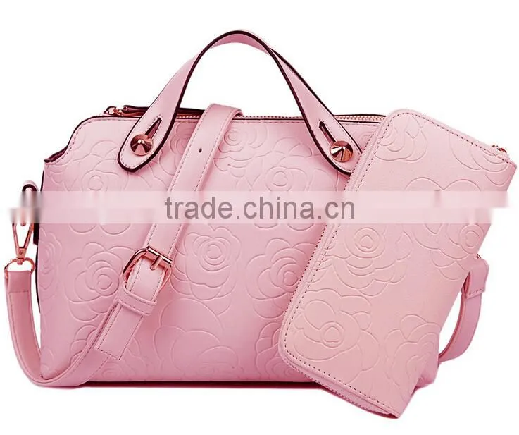 2 PCS! Cute Popular Shoulder Hand Tote Lady Woman Girls Bag Set