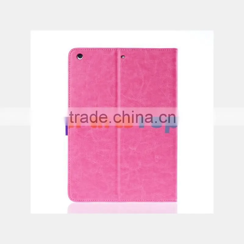 Wholesale Colored Leather Case For iPad 2 3 4 Flip Cover TPU Protective Book Case