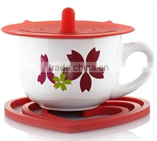 food grade custom hot pan silicone rubber coaster