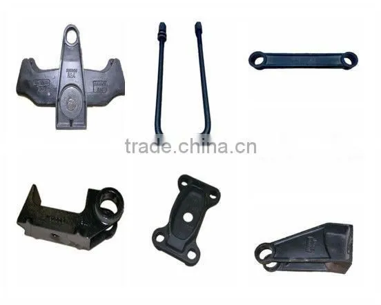 European YORK Type 12t Casting Machine Tool Semi Trailer Independent 2 Axles Suspension Parts for Heavy Vehicle