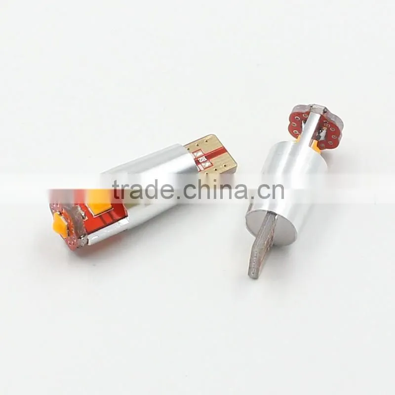 Amber T10 Canbus W5W LED Epistar 3SMD canbus Error Free yellow Car Auto LED Light Bulb Lamp Dashboard License Plate Panel Lights