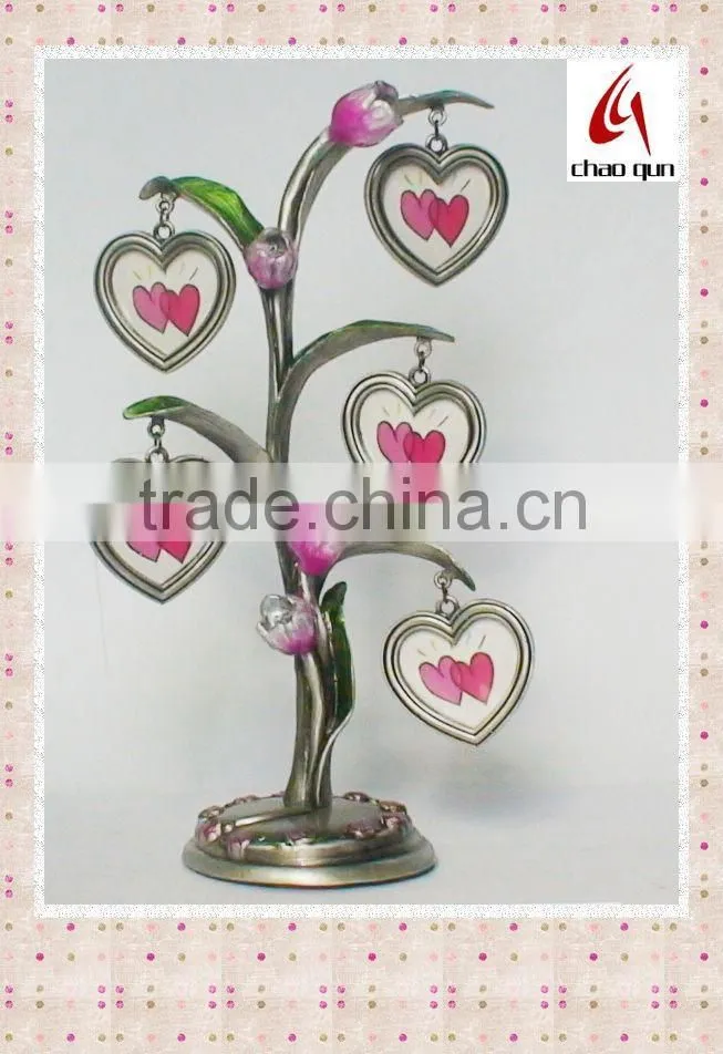 Metal family tree photo frame
