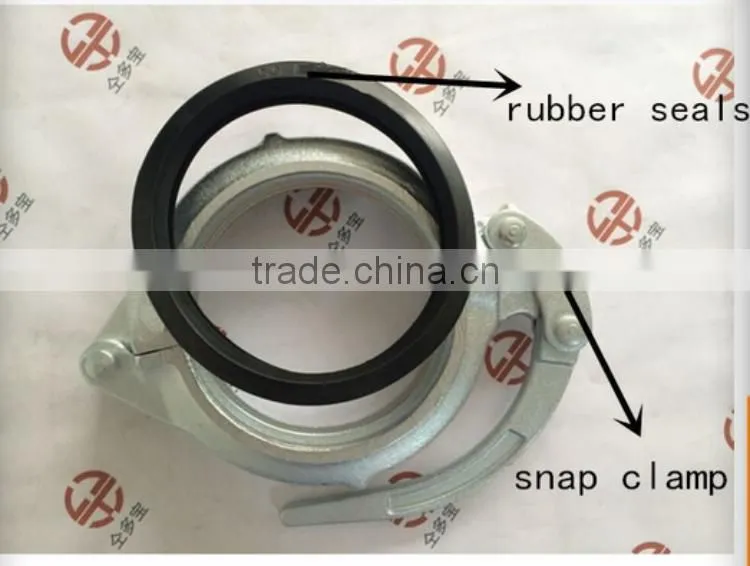 high pressure lip seal gasket for pipe clamp