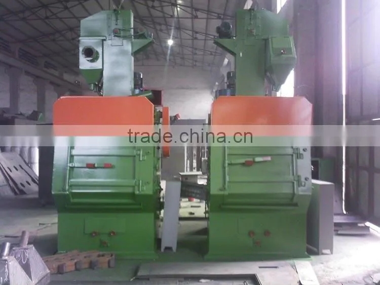 Belt conveyor shot blasting machine