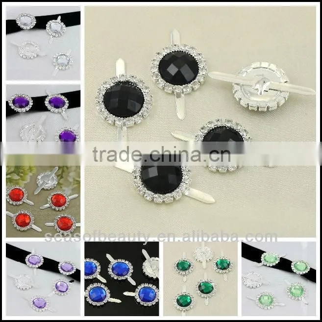 Wholesale Fashion Invitation Acryl Rhinestone Embellishment
