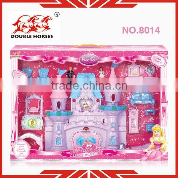 8014 toy model houses 2013,pink toy house with music and light