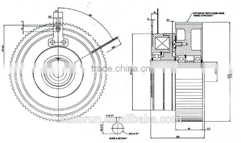 AC compressor electromagnetic clutch and brake