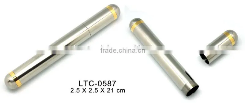 High quality Aluminum Cigar tube humidor travel humidor wholesale