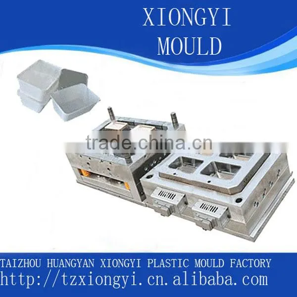 custom EU standard injection rectangluar food container mould manufacturer