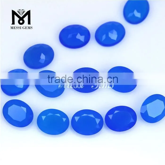 Hot Fashion Oval 8x10 Loose Blue Agate
