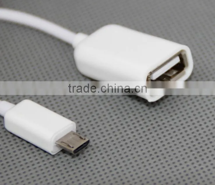 New 2015 product idea electrical micro usb otg cable with al-foil and braid