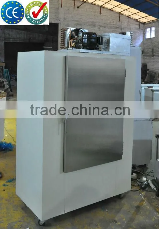 Indoor Ice bin with auto defrost system