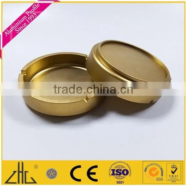 Wow!! luxury aluminum table cigar ash tray gold color , aluminium tray size 140mm , adult birthday gift cast aluminium ash tray