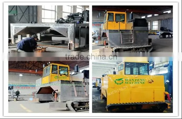 Self-propelled organic fertilizer turning machine