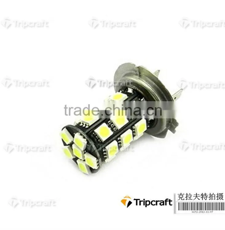 Car H7 5050 SMD 24 LED White Bulb Fog Beam Light Lamp(#2099)