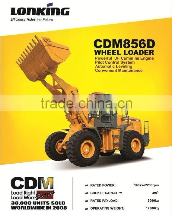 5T wheel loader Lonking CDM856D