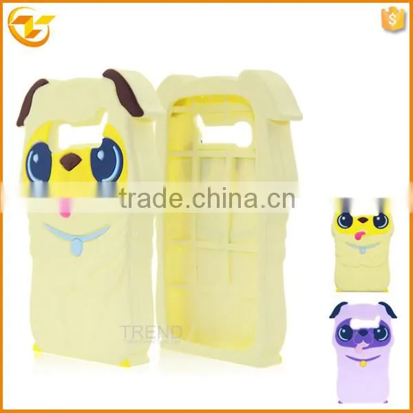 Pug silicone case for Alcatel One Touch Pop C5