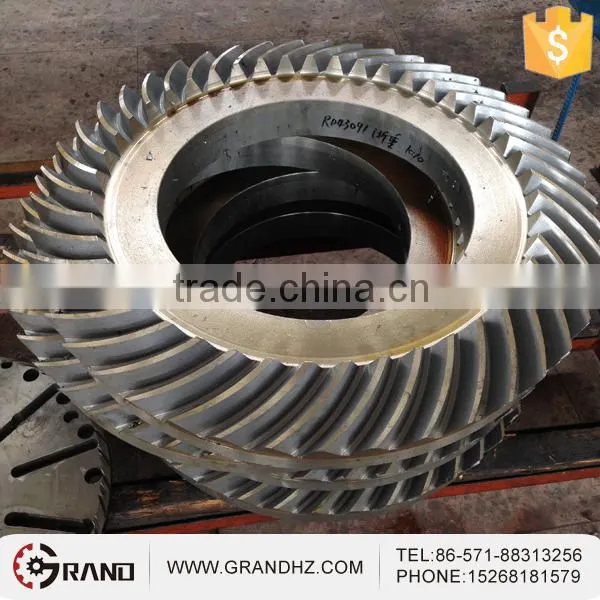 Customized large steel forged Spiral bevel gear