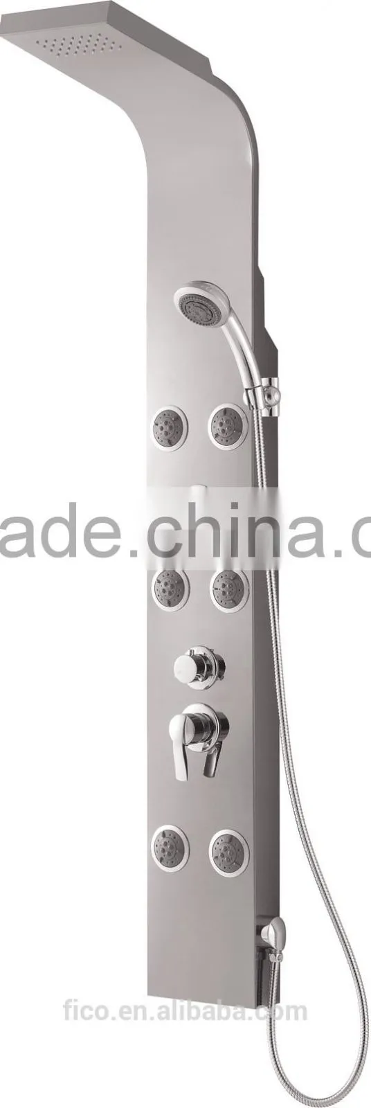 FICO New 304# Stainless steel shower panel FS-2210(Satin chrome)